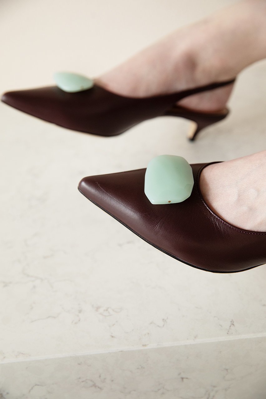 【ネブローニ/NEBULONI E】のストーン付きバックストラップパンプス 人気、トレンドファッション・服の通販 founy(ファニー) 　ファッション　Fashion　レディースファッション　Fashion for Women　バッグ　Bags　アンクル　Ankle-Length Design　エレガント 上品　Elegant　ストーン　Stone, Gem-Like　ラップ　Wrap, Wrap Design　other-8|ID: prp329100004626316 ipo3291000000035451737