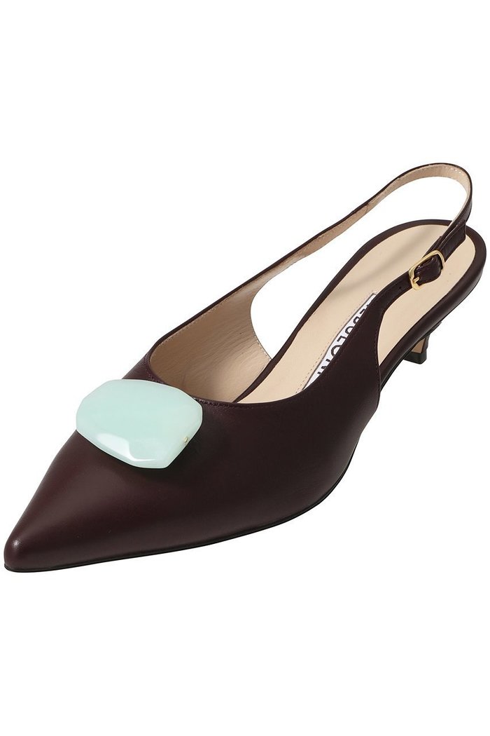 【ネブローニ/NEBULONI E】のストーン付きバックストラップパンプス インテリア・キッズ・メンズ・レディースファッション・服の通販 founy(ファニー) https://founy.com/ ファッション Fashion レディースファッション Fashion for Women バッグ Bags アンクル Ankle-Length Design エレガント 上品 Elegant ストーン Stone, Gem-Like ラップ Wrap, Wrap Design |ID: prp329100004626316 ipo3291000000035888243