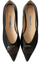 【ネブローニ/NEBULONI E】のストーン付きフラットシューズ ブラック×ブラウン|ID:prp329100004626317