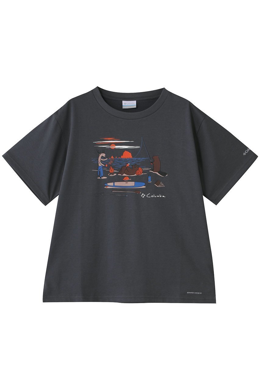 【コロンビア/Columbia】のウィメンズレイクトゥーアベニューショートスリーブTシャツ インテリア・キッズ・メンズ・レディースファッション・服の通販 founy(ファニー) 　ファッション　Fashion　レディースファッション　Fashion for Women　トップス・カットソー　Cut & Sew Tops　シャツ・ブラウス・オフィスカジュアル　Elegant Blouses & Button-Ups　ロングTシャツ・Tシャツ　Longline T-Shirts & Tees　カットソー・ベーシックTシャツ　Cut-and-Sewn Tops / Stretch Tees & Basics　2025年　2025　2025-2026秋冬・A/W　Autumn/Winter 2025–26 AW25–26　アウトドア　Outdoor Clothing　グラフィック　Graphic, Graphic Design　ショート　Short, Short Length　スリーブ　Sleeve, Long Sleeve / Short Sleeve　ベーシック　Basic, Essential　A/W・秋冬　Autumn/Winter　Shark|ID: prp329100004626320 ipo3291000000033243982
