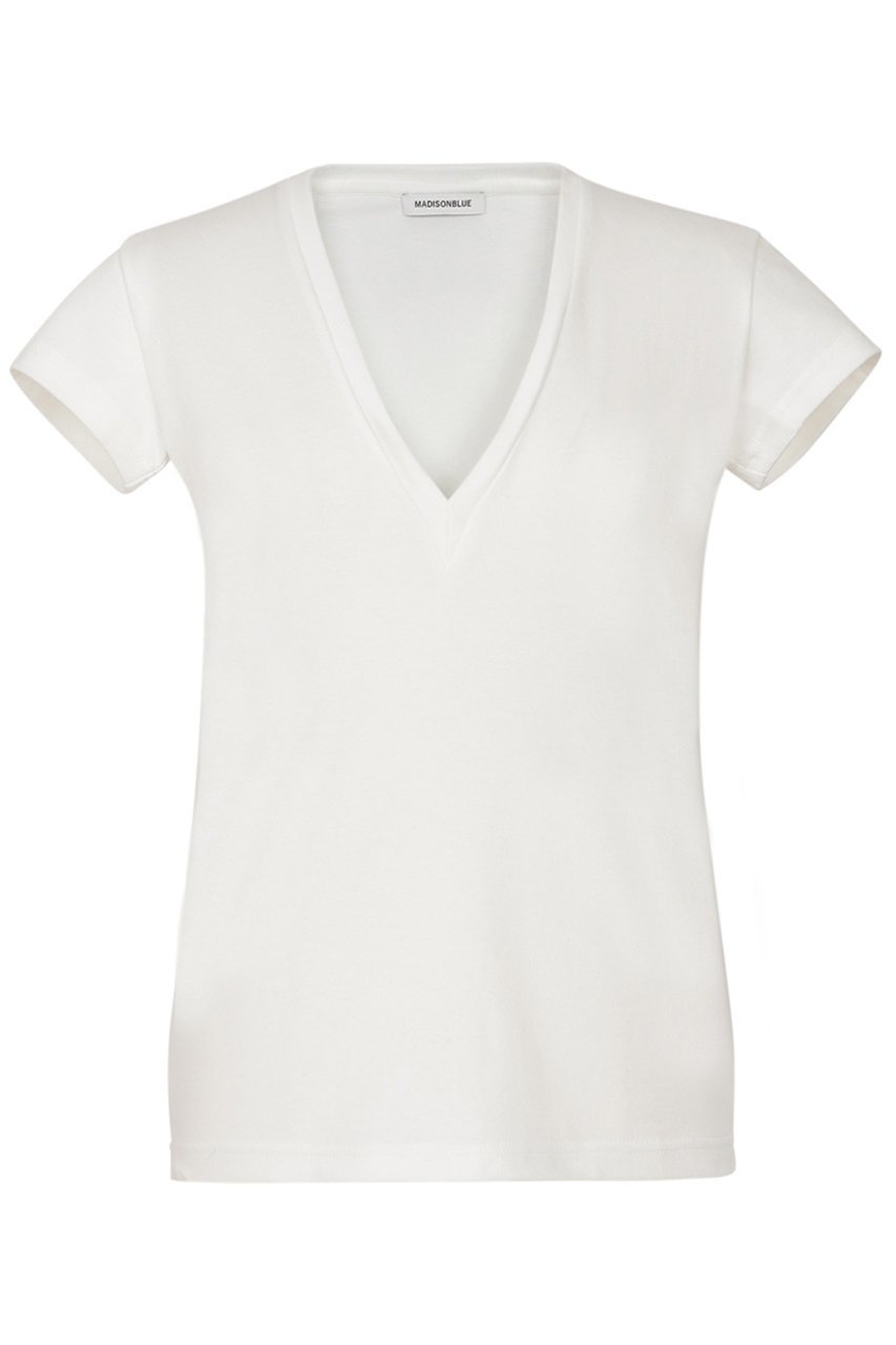 【マディソンブルー/MADISONBLUE】のDEEP V NECK TEE ディープ Vネック Tシャツ 人気、トレンドファッション・服の通販 founy(ファニー) 　ファッション　Fashion　レディースファッション　Fashion for Women　トップス・カットソー　Cut & Sew Tops　シャツ・ブラウス・オフィスカジュアル　Elegant Blouses & Button-Ups　ロングTシャツ・Tシャツ　Longline T-Shirts & Tees　カットソー・ベーシックTシャツ　Cut-and-Sewn Tops / Stretch Tees & Basics　Vネックトップス　V-Neck Tops / V-Cut Neckline Shirts　2025年　2025　2025-2026秋冬・A/W　Autumn/Winter 2025–26 AW25–26　なめらか　Smooth, Silky Texture　ショート　Short, Short Length　スタイリッシュ　Stylish, Fashionable　スリーブ　Sleeve, Long Sleeve / Short Sleeve　デコルテ　Décolleté, Neckline　フレンチ　French, French Style　A/W・秋冬　Autumn/Winter　 other-1|ID: prp329100004626322 ipo3291000000033243996