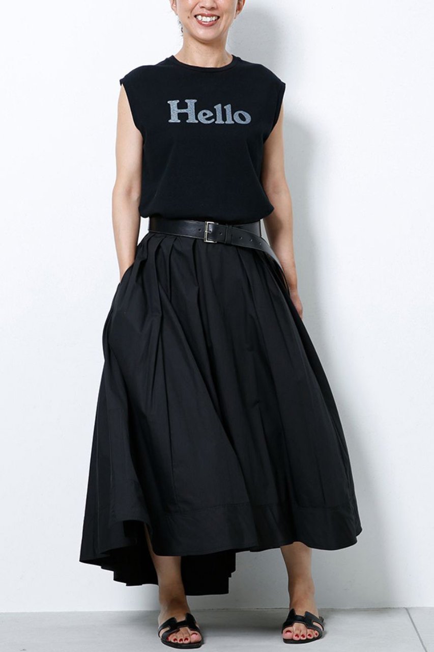 【マディソンブルー/MADISONBLUE】のHELLO NOSLEEVE TEE/HELLO ノースリーブ Tシャツ 人気、トレンドファッション・服の通販 founy(ファニー) 　ファッション　Fashion　レディースファッション　Fashion for Women　トップス・カットソー　Cut & Sew Tops　キャミソール&ノースリーブ　Camisoles & Sleeveless Tops　シャツ・ブラウス・オフィスカジュアル　Elegant Blouses & Button-Ups　ロングTシャツ・Tシャツ　Longline T-Shirts & Tees　カットソー・ベーシックTシャツ　Cut-and-Sewn Tops / Stretch Tees & Basics　インナー　Innerwear　キャミソール　Camisole, Spaghetti Strap Top　ジャケット　Jacket, Outerwear　タンク　Tank Top, Sleeveless Top　ノースリーブ　Sleeveless, No-Sleeve　プリント　Print, Printed Pattern　夏　Summer　春　Spring　S/S・春夏　SS, Spring/Summer, Warm Season　other-6|ID: prp329100004626328 ipo3291000000036100741