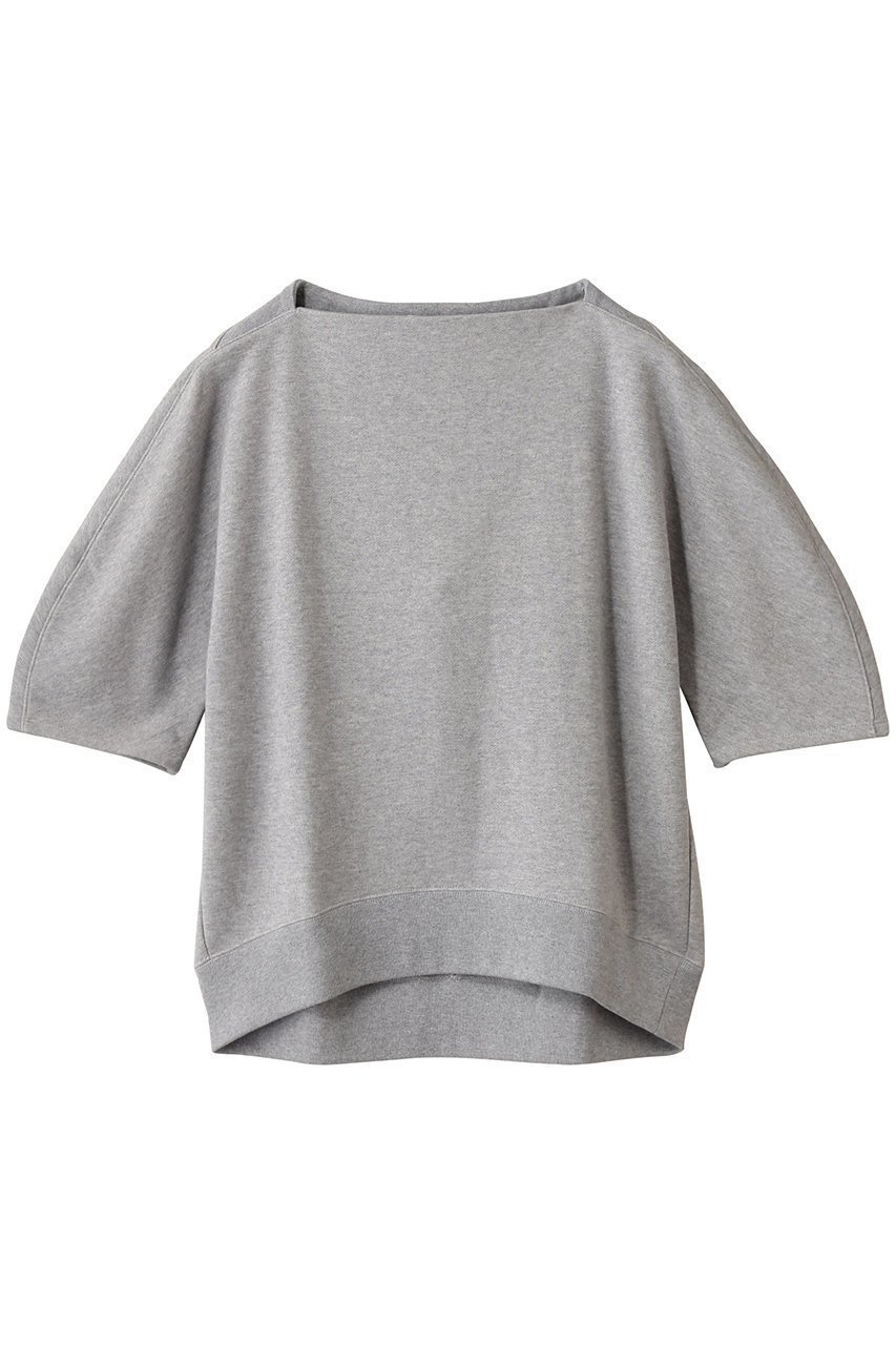 【エブール/ebure】のクリアー裏毛 ハーフスリーブスウェット インテリア・キッズ・メンズ・レディースファッション・服の通販 founy(ファニー) 　ファッション　Fashion　レディースファッション　Fashion for Women　トップス・カットソー　Cut & Sew Tops　シャツ・ブラウス・オフィスカジュアル　Elegant Blouses & Button-Ups　レディースパーカー・カジュアルフーディー　Casual Hoodies & Sweatshirts　ロングTシャツ・Tシャツ　Longline T-Shirts & Tees　スウェット・クルーネックトップス　Sweatshirts & Crewnecks / Relaxed Fit Sweat Tops　カットソー・ベーシックTシャツ　Cut-and-Sewn Tops / Stretch Tees & Basics　バランス　Balance, Style Balance　再入荷　Restock / Back in Stock　トップグレー|ID: prp329100004626333 ipo3291000000035663862