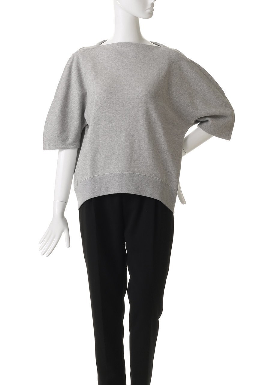 【エブール/ebure】のクリアー裏毛 ハーフスリーブスウェット 人気、トレンドファッション・服の通販 founy(ファニー) 　ファッション　Fashion　レディースファッション　Fashion for Women　トップス・カットソー　Cut & Sew Tops　シャツ・ブラウス・オフィスカジュアル　Elegant Blouses & Button-Ups　レディースパーカー・カジュアルフーディー　Casual Hoodies & Sweatshirts　ロングTシャツ・Tシャツ　Longline T-Shirts & Tees　スウェット・クルーネックトップス　Sweatshirts & Crewnecks / Relaxed Fit Sweat Tops　カットソー・ベーシックTシャツ　Cut-and-Sewn Tops / Stretch Tees & Basics　バランス　Balance, Style Balance　再入荷　Restock / Back in Stock　other-2|ID: prp329100004626333 ipo3291000000035663864