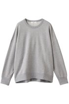 【エブール/ebure】のクリアー裏毛 ドロップショルダースウェット トップグレー|ID: prp329100004626334 ipo3291000000036100744