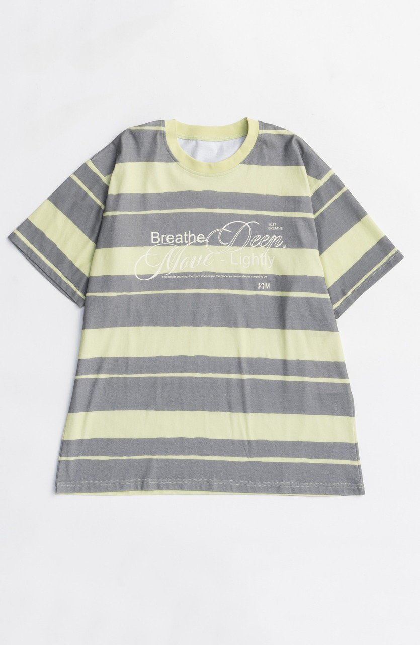 【メゾンスペシャル/MAISON SPECIAL】のBreathe Border T-shirt/BreatheボーダーTシャツ インテリア・キッズ・メンズ・レディースファッション・服の通販 founy(ファニー) 　ファッション　Fashion　レディースファッション　Fashion for Women　トップス・カットソー　Cut & Sew Tops　シャツ・ブラウス・オフィスカジュアル　Elegant Blouses & Button-Ups　ロングTシャツ・Tシャツ　Longline T-Shirts & Tees　カットソー・ベーシックTシャツ　Cut-and-Sewn Tops / Stretch Tees & Basics　2025年　2025　2025-2026秋冬・A/W　Autumn/Winter 2025–26 AW25–26　カットソー　Cut and Sewn Top　スリーブ　Sleeve, Long Sleeve / Short Sleeve　プリント　Print, Printed Pattern　ボーダー　Border, Stripe　リラックス　Relax, Relaxed Fit　ロング　Long, Long-Length　再入荷　Restock / Back in Stock　A/W・秋冬　Autumn/Winter　GRN(グリーン)|ID: prp329100004626336 ipo3291000000033244104