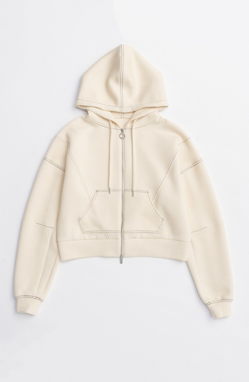 【メゾンスペシャル/MAISON SPECIAL】のCardboard Hoodie/ダンボールフーディ インテリア・キッズ・メンズ・レディースファッション・服の通販 founy(ファニー) 　ファッション　Fashion　レディースファッション　Fashion for Women　トップス・カットソー　Cut & Sew Tops　シャツ・ブラウス・オフィスカジュアル　Elegant Blouses & Button-Ups　レディースパーカー・カジュアルフーディー　Casual Hoodies & Sweatshirts　ロングTシャツ・Tシャツ　Longline T-Shirts & Tees　スウェット・クルーネックトップス　Sweatshirts & Crewnecks / Relaxed Fit Sweat Tops　カットソー・ベーシックTシャツ　Cut-and-Sewn Tops / Stretch Tees & Basics　2025年　2025　2025-2026秋冬・A/W　Autumn/Winter 2025–26 AW25–26　シンプル　Simple, Minimal　A/W・秋冬　Autumn/Winter　羽織　Haori, Light Jacket　O.WHT(オフホワイト)|ID: prp329100004626339 ipo3291000000033244138