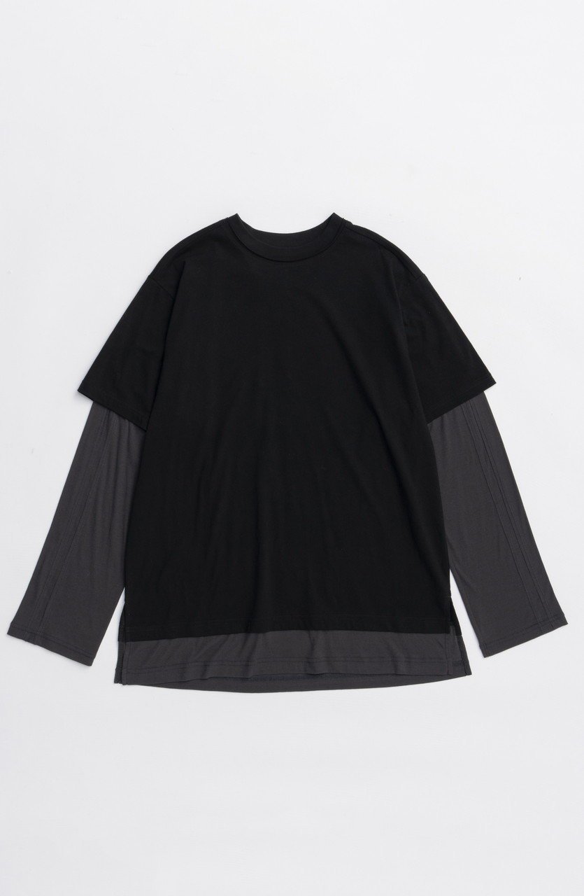 【メゾンスペシャル/MAISON SPECIAL】のSheer Layered Tops/シアーレイヤードトップス 人気、トレンドファッション・服の通販 founy(ファニー) 　ファッション　Fashion　レディースファッション　Fashion for Women　トップス・カットソー　Cut & Sew Tops　シャツ・ブラウス・オフィスカジュアル　Elegant Blouses & Button-Ups　ロングTシャツ・Tシャツ　Longline T-Shirts & Tees　カットソー・ベーシックTシャツ　Cut-and-Sewn Tops / Stretch Tees & Basics　おすすめ　Recommended / Our Picks　インナー　Innerwear　スリーブ　Sleeve, Long Sleeve / Short Sleeve　ロング　Long, Long-Length　半袖　Short Sleeve, Half Sleeve　長袖　Long Sleeve, Full Sleeve　 other-1|ID: prp329100004626341 ipo3291000000033244150