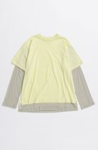 【メゾンスペシャル/MAISON SPECIAL】のSheer Layered Tops/シアーレイヤードトップス LIME(ライム)|ID: prp329100004626341 ipo3291000000033244153
