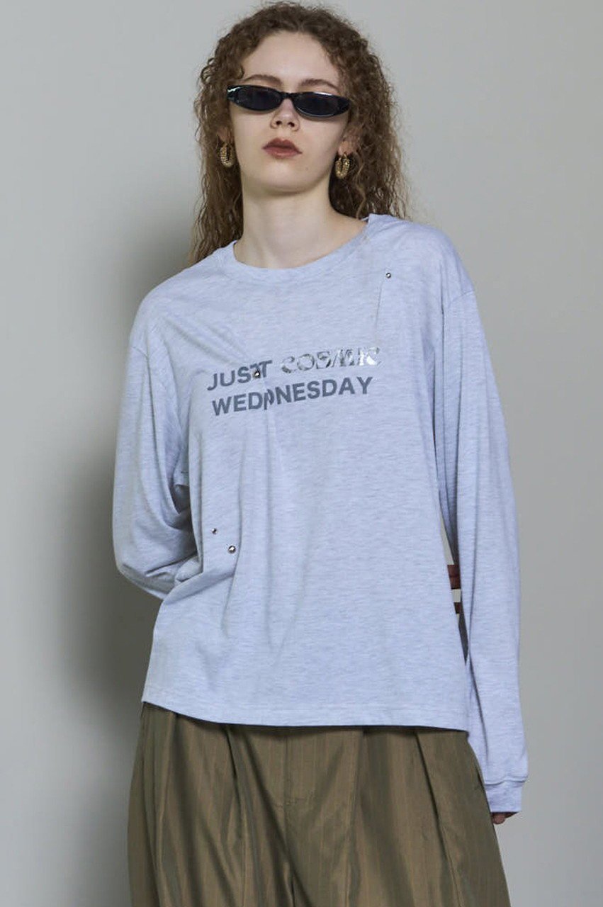【メゾンスペシャル/MAISON SPECIAL】のcosmic Studs Long Sleeve T-shirt/cosmicスタッズロンTEE 人気、トレンドファッション・服の通販 founy(ファニー) 　ファッション　Fashion　レディースファッション　Fashion for Women　トップス・カットソー　Cut & Sew Tops　シャツ・ブラウス・オフィスカジュアル　Elegant Blouses & Button-Ups　ロングTシャツ・Tシャツ　Longline T-Shirts & Tees　カットソー・ベーシックTシャツ　Cut-and-Sewn Tops / Stretch Tees & Basics　インナー　Innerwear　カットソー　Cut and Sewn Top　グラフィック　Graphic, Graphic Design　ジャケット　Jacket, Outerwear　スタッズ　Studs, Metal Accents　スラックス　Slacks, Dress Pants　スリーブ　Sleeve, Long Sleeve / Short Sleeve　デニム　Denim, Jeans Material　ベスト　Vest, Waistcoat　ルーズ　Loose, Oversized　ロング　Long, Long-Length　A/W・秋冬　Autumn/Winter　2025年　2025　2025-2026秋冬・A/W　Autumn/Winter 2025–26 AW25–26　other-4|ID: prp329100004626344 ipo3291000000033244198