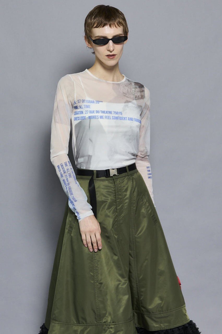 【メゾンスペシャル/MAISON SPECIAL】のORDINARY DAYS/ORDINARY DAYSプリントシアートップス 人気、トレンドファッション・服の通販 founy(ファニー) 　ファッション　Fashion　レディースファッション　Fashion for Women　トップス・カットソー　Cut & Sew Tops　シャツ・ブラウス・オフィスカジュアル　Elegant Blouses & Button-Ups　ロングTシャツ・Tシャツ　Longline T-Shirts & Tees　カットソー・ベーシックTシャツ　Cut-and-Sewn Tops / Stretch Tees & Basics　インナー　Innerwear　キャミワンピース　Cami Dress, Slip Dress　シアー　Sheer, See-Through　ストレッチ　Stretch, Stretchy Fabric　スリーブ　Sleeve, Long Sleeve / Short Sleeve　フィット　Fit, Slim Fit　プリント　Print, Printed Pattern　ボトム　Bottoms, Lower Wear　ロング　Long, Long-Length　other-3|ID: prp329100004626347 ipo3291000000033244227