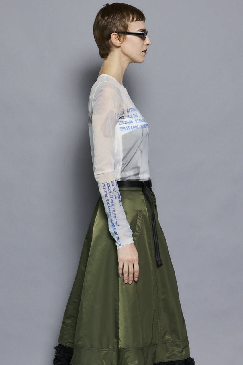 【メゾンスペシャル/MAISON SPECIAL】のORDINARY DAYS/ORDINARY DAYSプリントシアートップス 人気、トレンドファッション・服の通販 founy(ファニー) 　ファッション　Fashion　レディースファッション　Fashion for Women　トップス・カットソー　Cut & Sew Tops　シャツ・ブラウス・オフィスカジュアル　Elegant Blouses & Button-Ups　ロングTシャツ・Tシャツ　Longline T-Shirts & Tees　カットソー・ベーシックTシャツ　Cut-and-Sewn Tops / Stretch Tees & Basics　インナー　Innerwear　キャミワンピース　Cami Dress, Slip Dress　シアー　Sheer, See-Through　ストレッチ　Stretch, Stretchy Fabric　スリーブ　Sleeve, Long Sleeve / Short Sleeve　フィット　Fit, Slim Fit　プリント　Print, Printed Pattern　ボトム　Bottoms, Lower Wear　ロング　Long, Long-Length　other-4|ID: prp329100004626347 ipo3291000000033244229