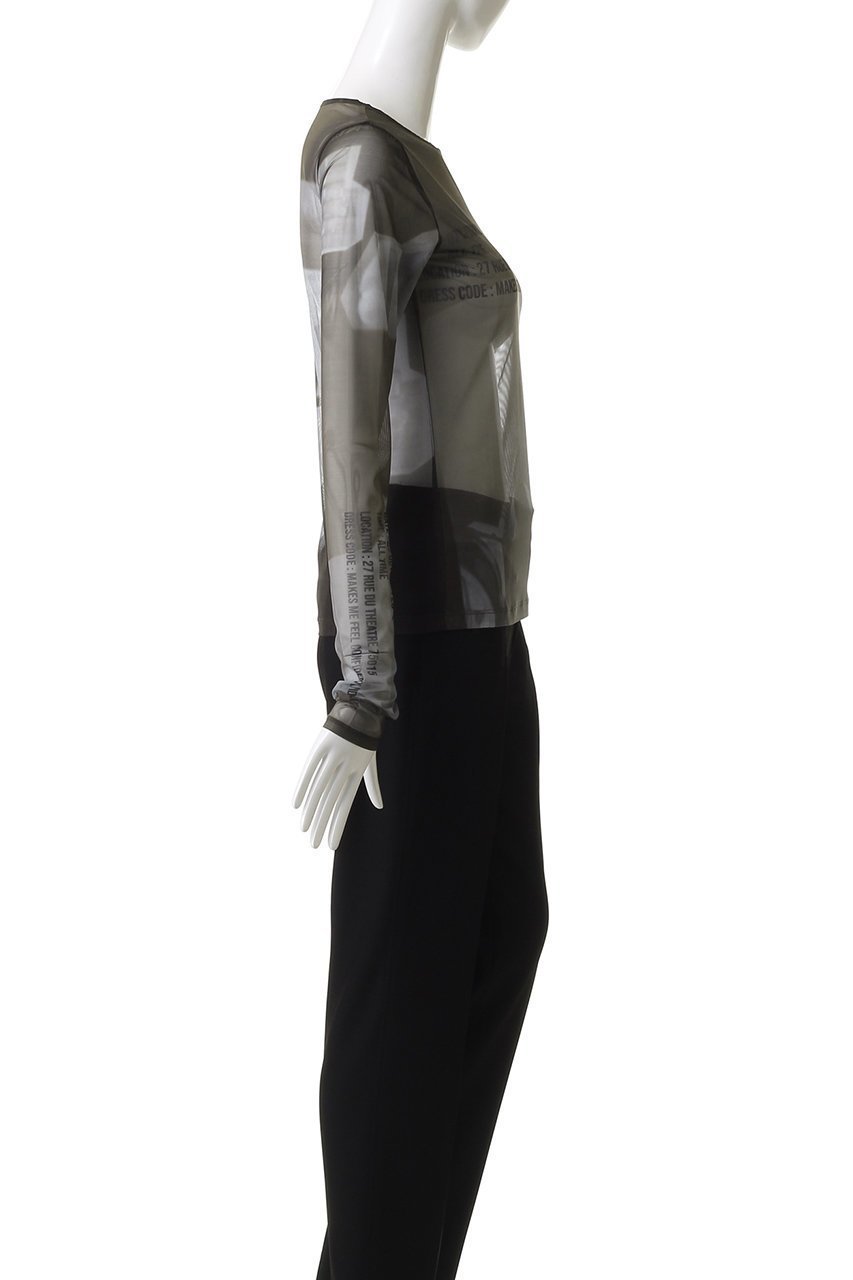 【メゾンスペシャル/MAISON SPECIAL】のORDINARY DAYS/ORDINARY DAYSプリントシアートップス 人気、トレンドファッション・服の通販 founy(ファニー) 　ファッション　Fashion　レディースファッション　Fashion for Women　トップス・カットソー　Cut & Sew Tops　シャツ・ブラウス・オフィスカジュアル　Elegant Blouses & Button-Ups　ロングTシャツ・Tシャツ　Longline T-Shirts & Tees　カットソー・ベーシックTシャツ　Cut-and-Sewn Tops / Stretch Tees & Basics　インナー　Innerwear　キャミワンピース　Cami Dress, Slip Dress　シアー　Sheer, See-Through　ストレッチ　Stretch, Stretchy Fabric　スリーブ　Sleeve, Long Sleeve / Short Sleeve　フィット　Fit, Slim Fit　プリント　Print, Printed Pattern　ボトム　Bottoms, Lower Wear　ロング　Long, Long-Length　other-6|ID: prp329100004626347 ipo3291000000033486771