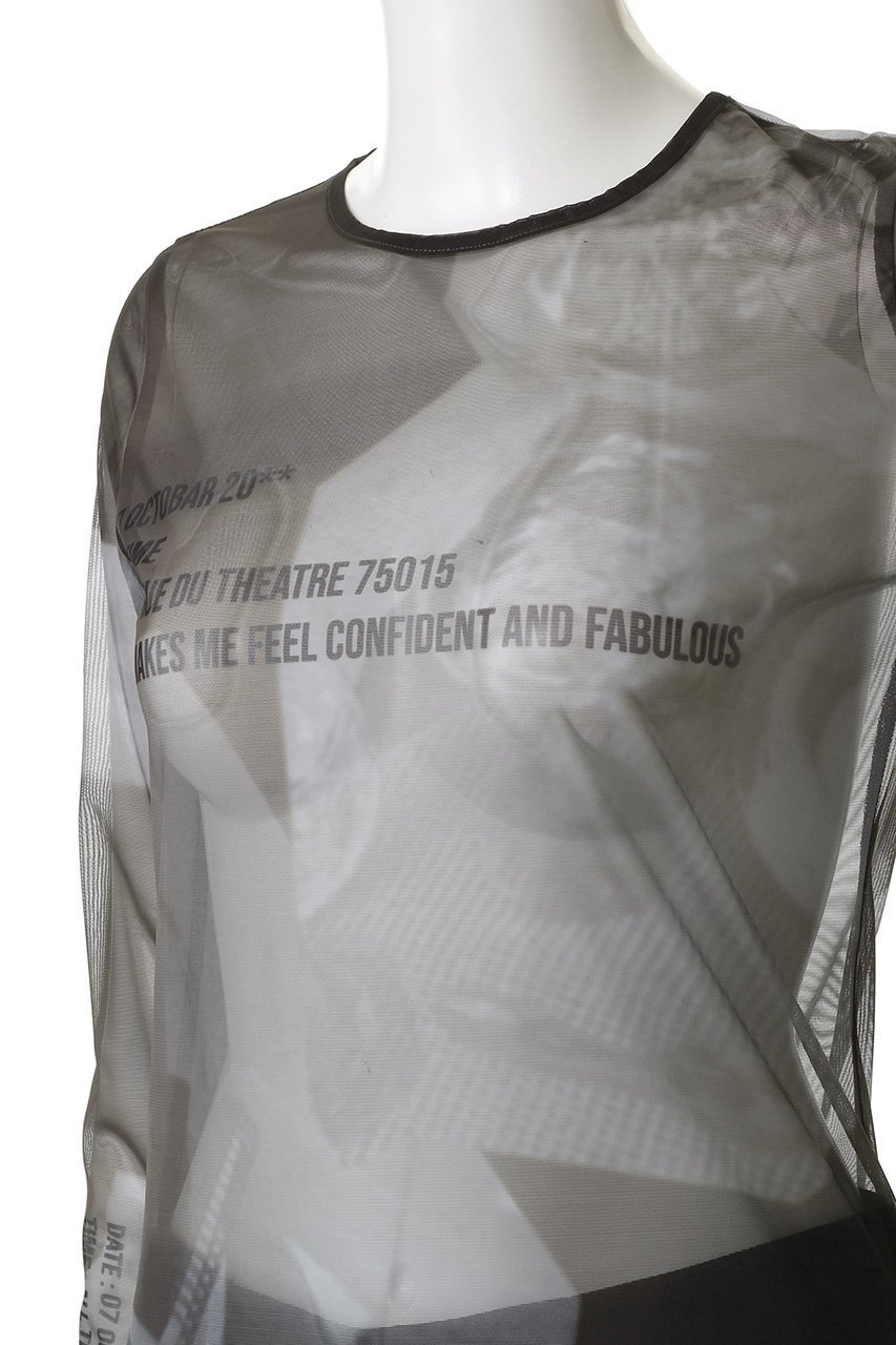 【メゾンスペシャル/MAISON SPECIAL】のORDINARY DAYS/ORDINARY DAYSプリントシアートップス 人気、トレンドファッション・服の通販 founy(ファニー) 　ファッション　Fashion　レディースファッション　Fashion for Women　トップス・カットソー　Cut & Sew Tops　シャツ・ブラウス・オフィスカジュアル　Elegant Blouses & Button-Ups　ロングTシャツ・Tシャツ　Longline T-Shirts & Tees　カットソー・ベーシックTシャツ　Cut-and-Sewn Tops / Stretch Tees & Basics　インナー　Innerwear　キャミワンピース　Cami Dress, Slip Dress　シアー　Sheer, See-Through　ストレッチ　Stretch, Stretchy Fabric　スリーブ　Sleeve, Long Sleeve / Short Sleeve　フィット　Fit, Slim Fit　プリント　Print, Printed Pattern　ボトム　Bottoms, Lower Wear　ロング　Long, Long-Length　other-8|ID: prp329100004626347 ipo3291000000033486773