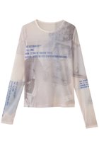 【メゾンスペシャル/MAISON SPECIAL】のORDINARY DAYS/ORDINARY DAYSプリントシアートップス WHT(ホワイト)|ID: prp329100004626347 ipo3291000000036004045