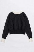 【メゾンスペシャル/MAISON SPECIAL】のSheer Neck Sweatshirt/シアーネックスウェット BLK(ブラック)|ID: prp329100004626349 ipo3291000000033244234