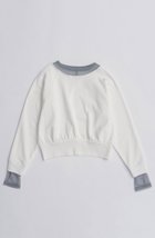 【メゾンスペシャル/MAISON SPECIAL】のSheer Neck Sweatshirt/シアーネックスウェット O.WHT(オフホワイト)|ID: prp329100004626349 ipo3291000000033244238