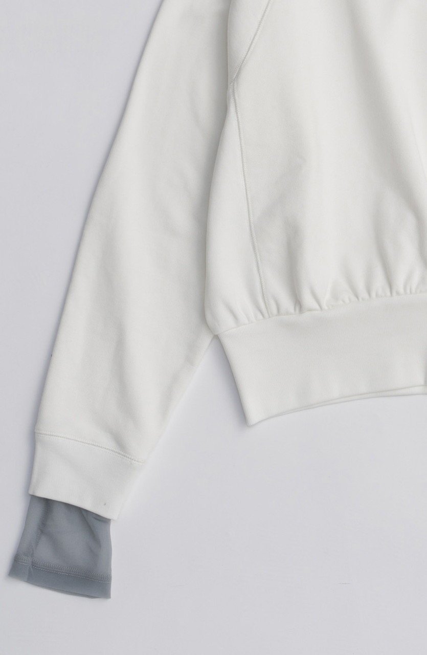 【メゾンスペシャル/MAISON SPECIAL】のSheer Neck Sweatshirt/シアーネックスウェット 人気、トレンドファッション・服の通販 founy(ファニー) 　ファッション　Fashion　レディースファッション　Fashion for Women　トップス・カットソー　Cut & Sew Tops　シャツ・ブラウス・オフィスカジュアル　Elegant Blouses & Button-Ups　レディースパーカー・カジュアルフーディー　Casual Hoodies & Sweatshirts　ロングTシャツ・Tシャツ　Longline T-Shirts & Tees　スウェット・クルーネックトップス　Sweatshirts & Crewnecks / Relaxed Fit Sweat Tops　カットソー・ベーシックTシャツ　Cut-and-Sewn Tops / Stretch Tees & Basics　シアー　Sheer, See-Through　シンプル　Simple, Minimal　スウェット / スエット　Sweatshirt, Sweatwear　ドッキング　Docking, Mixed Material　ベーシック　Basic, Essential　春　Spring　秋　Autumn　other-4|ID: prp329100004626349 ipo3291000000033244243