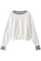 【メゾンスペシャル/MAISON SPECIAL】のSheer Neck Sweatshirt/シアーネックスウェット O.WHT(オフホワイト)|ID: prp329100004626349 ipo3291000000036100764