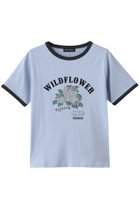 【メゾンスペシャル/MAISON SPECIAL】のWILDFLOWER Ringer T-shirt/WILDFLOWERリンガーTシャツ BLU(ブルー)|ID: prp329100004626354 ipo3291000000036100774
