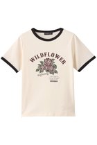 【メゾンスペシャル/MAISON SPECIAL】のWILDFLOWER Ringer T-shirt/WILDFLOWERリンガーTシャツ WHT(ホワイト)|ID: prp329100004626354 ipo3291000000036100775