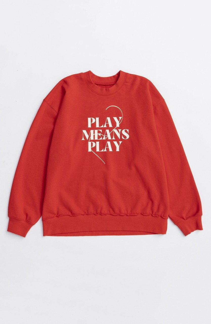 【メゾンスペシャル/MAISON SPECIAL】のSilicon Print Sweatshirt/シリコンプリントスウェット インテリア・キッズ・メンズ・レディースファッション・服の通販 founy(ファニー) 　ファッション　Fashion　レディースファッション　Fashion for Women　トップス・カットソー　Cut & Sew Tops　シャツ・ブラウス・オフィスカジュアル　Elegant Blouses & Button-Ups　レディースパーカー・カジュアルフーディー　Casual Hoodies & Sweatshirts　ロングTシャツ・Tシャツ　Longline T-Shirts & Tees　スウェット・クルーネックトップス　Sweatshirts & Crewnecks / Relaxed Fit Sweat Tops　カットソー・ベーシックTシャツ　Cut-and-Sewn Tops / Stretch Tees & Basics　2025年　2025　2025-2026秋冬・A/W　Autumn/Winter 2025–26 AW25–26　シリコン　Silicone, Silicone Material　スウェット / スエット　Sweatshirt, Sweatwear　プリント　Print, Printed Pattern　モチーフ　Motif, Design Theme　春　Spring　秋　Autumn　A/W・秋冬　Autumn/Winter　RED(レッド)|ID: prp329100004626355 ipo3291000000033244276