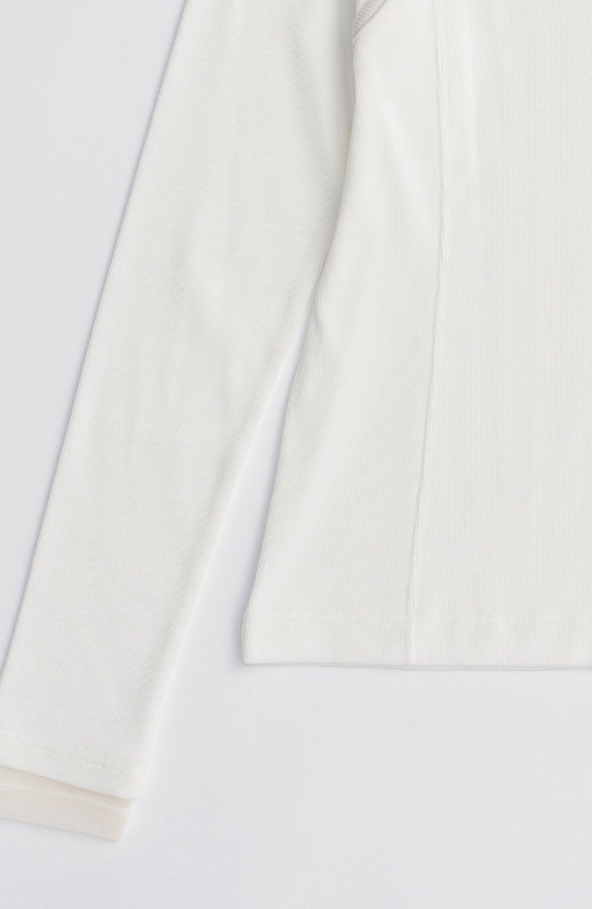 【メゾンスペシャル/MAISON SPECIAL】のShoulder Slit Ribbed Tops/ショルダースリットリブトップス 人気、トレンドファッション・服の通販 founy(ファニー) 　ファッション　Fashion　レディースファッション　Fashion for Women　トップス・カットソー　Cut & Sew Tops　シャツ・ブラウス・オフィスカジュアル　Elegant Blouses & Button-Ups　ロングTシャツ・Tシャツ　Longline T-Shirts & Tees　カットソー・ベーシックTシャツ　Cut-and-Sewn Tops / Stretch Tees & Basics　シアー　Sheer, See-Through　ショルダー　Shoulder, Shoulder Strap　シンプル　Simple, Minimal　スリット　Slit, Slit Detail　スリーブ　Sleeve, Long Sleeve / Short Sleeve　ロング　Long, Long-Length　other-2|ID: prp329100004626356 ipo3291000000033244290