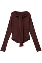 【メゾンスペシャル/MAISON SPECIAL】のRibbon Cutout Tops/リボンカットアウトトップス BRD(ボルドー)|ID: prp329100004626357 ipo3291000000035888300