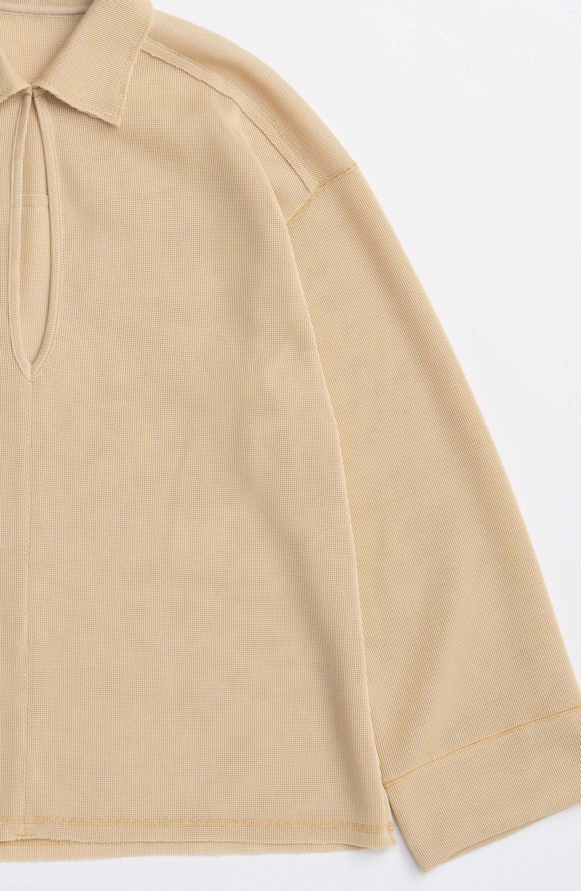 【メゾンスペシャル/MAISON SPECIAL】のSheer Mesh Collar Pullover/シアーメッシュカラープルオーバー 人気、トレンドファッション・服の通販 founy(ファニー) 　ファッション　Fashion　レディースファッション　Fashion for Women　トップス・カットソー　Cut & Sew Tops　シャツ・ブラウス・オフィスカジュアル　Elegant Blouses & Button-Ups　ロングTシャツ・Tシャツ　Longline T-Shirts & Tees　カジュアルプルオーバー・ニットトップス　Pullovers & Knit Tops / Casual Pullovers　カットソー・ベーシックTシャツ　Cut-and-Sewn Tops / Stretch Tees & Basics　2025年　2025　2025-2026秋冬・A/W　Autumn/Winter 2025–26 AW25–26　シンプル　Simple, Minimal　スリーブ　Sleeve, Long Sleeve / Short Sleeve　フロント　Front, Front Design　メッシュ　Mesh, Net Fabric　メンズ　Men's, Menswear　ロング　Long, Long-Length　A/W・秋冬　Autumn/Winter　other-3|ID: prp329100004626361 ipo3291000000033244342
