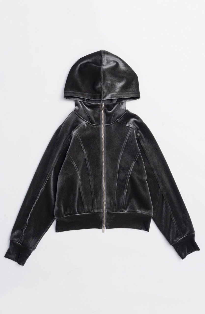 【メゾンスペシャル/MAISON SPECIAL】のVelor Cardboard Hoodie/ベロアダンボールフーディ インテリア・キッズ・メンズ・レディースファッション・服の通販 founy(ファニー) 　ファッション　Fashion　レディースファッション　Fashion for Women　トップス・カットソー　Cut & Sew Tops　シャツ・ブラウス・オフィスカジュアル　Elegant Blouses & Button-Ups　レディースパーカー・カジュアルフーディー　Casual Hoodies & Sweatshirts　ロングTシャツ・Tシャツ　Longline T-Shirts & Tees　スウェット・クルーネックトップス　Sweatshirts & Crewnecks / Relaxed Fit Sweat Tops　カットソー・ベーシックTシャツ　Cut-and-Sewn Tops / Stretch Tees & Basics　ベロアトップス　Velour Tops / Velvet-Look Items　2025年　2025　2025-2026秋冬・A/W　Autumn/Winter 2025–26 AW25–26　ストレッチ　Stretch, Stretchy Fabric　パーカー　Hoodie, Parka　ベロア　Velour, Soft Velvet　ボンディング　Bonding, Bonded Fabric　リュクス　Luxury, Elegant, High-End, Chic　リラックス　Relax, Relaxed Fit　ロング　Long, Long-Length　エレガント 上品　Elegant　A/W・秋冬　Autumn/Winter　防寒　Cold Protection, Winter-Ready　GRY(グレー)|ID: prp329100004626362 ipo3291000000033244357