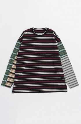 【メゾンスペシャル/MAISON SPECIAL】のMulti Stripe Long Sleeve T-shirt/マルチストライプロンTEE 人気、トレンドファッション・服の通販 founy(ファニー) ファッション Fashion レディースファッション Fashion for Women トップス・カットソー Cut & Sew Tops シャツ・ブラウス・オフィスカジュアル Elegant Blouses & Button-Ups ロングTシャツ・Tシャツ Longline T-Shirts & Tees カットソー・ベーシックTシャツ Cut-and-Sewn Tops / Stretch Tees & Basics 2025年 2025 2025-2026秋冬・A/W Autumn/Winter 2025–26 AW25–26 カットソー Cut and Sewn Top シンプル Simple, Minimal スリーブ Sleeve, Long Sleeve / Short Sleeve ボトム Bottoms, Lower Wear ボーダー Border, Stripe ロング Long, Long-Length 再入荷 Restock / Back in Stock A/W・秋冬 Autumn/Winter |ID:prp329100004626366