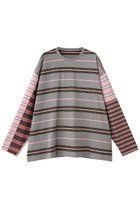 【メゾンスペシャル/MAISON SPECIAL】のMulti Stripe Long Sleeve T-shirt/マルチストライプロンTEE GRY(グレー)|ID: prp329100004626366 ipo3291000000035888331