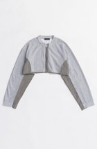 【メゾンスペシャル/MAISON SPECIAL】のDifferent Material Docking Sweat Cardigan/異素材ドッキングスウェットカーディガン GRY(グレー)|ID: prp329100004626368 ipo3291000000033244406