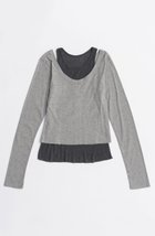 【メゾンスペシャル/MAISON SPECIAL】のLayered Henley Neck Tops/レイヤードヘンリーネックトップス GRY(グレー)|ID: prp329100004626369 ipo3291000000033244413