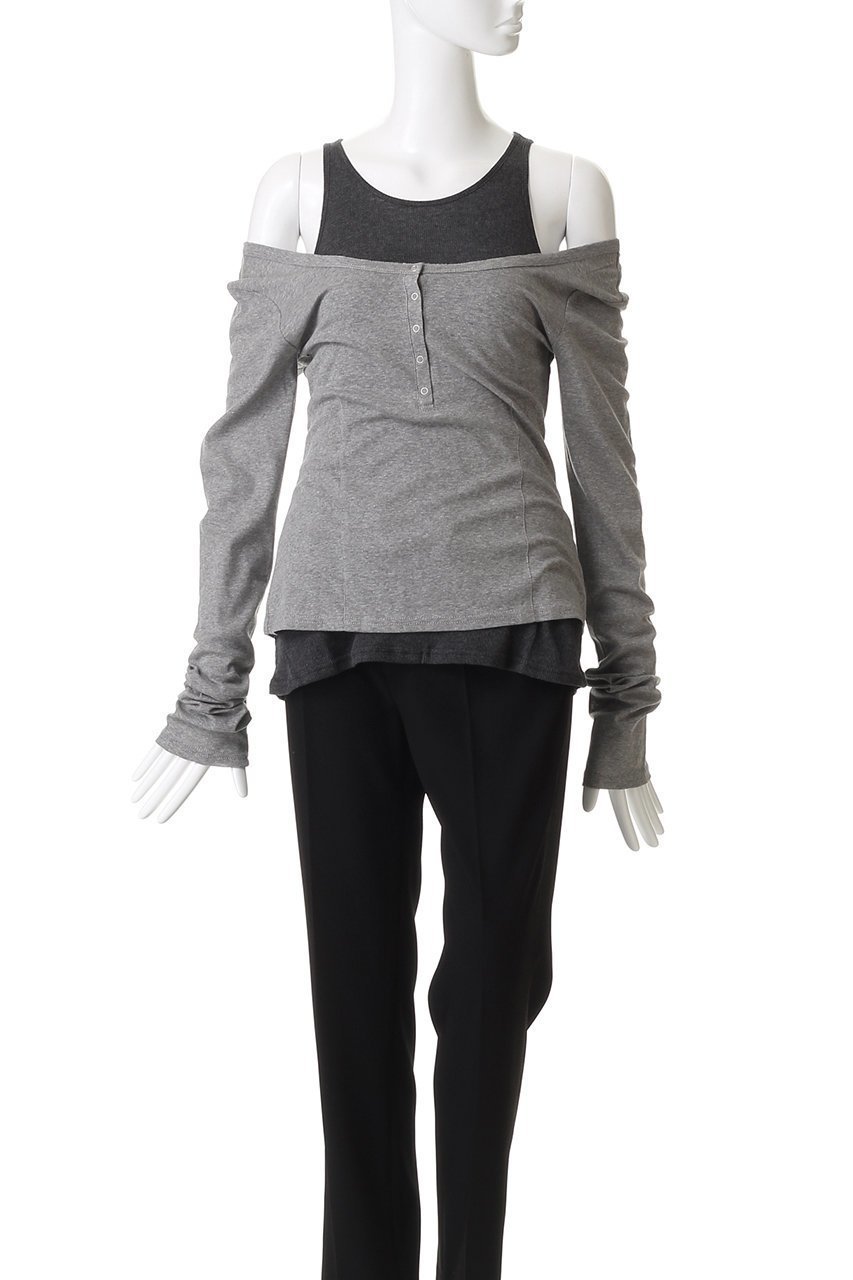 【メゾンスペシャル/MAISON SPECIAL】のLayered Henley Neck Tops/レイヤードヘンリーネックトップス 人気、トレンドファッション・服の通販 founy(ファニー) ファッション Fashion レディースファッション Fashion for Women トップス・カットソー Cut & Sew Tops シャツ・ブラウス・オフィスカジュアル Elegant Blouses & Button-Ups ロングTシャツ・Tシャツ Longline T-Shirts & Tees カットソー・ベーシックTシャツ Cut-and-Sewn Tops / Stretch Tees & Basics シンプル Simple, Minimal スリーブ Sleeve, Long Sleeve / Short Sleeve ロング Long, Long-Length other-8|ID: prp329100004626369 ipo3291000000034187818