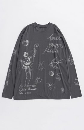 【メゾンスペシャル/MAISON SPECIAL】のDrawing Long Sleeve T-shirt/ドローイングロンTEE 人気、トレンドファッション・服の通販 founy(ファニー) ファッション Fashion レディースファッション Fashion for Women トップス・カットソー Cut & Sew Tops シャツ・ブラウス・オフィスカジュアル Elegant Blouses & Button-Ups ロングTシャツ・Tシャツ Longline T-Shirts & Tees カットソー・ベーシックTシャツ Cut-and-Sewn Tops / Stretch Tees & Basics 2025年 2025 2025-2026秋冬・A/W Autumn/Winter 2025–26 AW25–26 カットソー Cut and Sewn Top スリーブ Sleeve, Long Sleeve / Short Sleeve プリント Print, Printed Pattern ロング Long, Long-Length 再入荷 Restock / Back in Stock 秋 Autumn A/W・秋冬 Autumn/Winter |ID:prp329100004626374