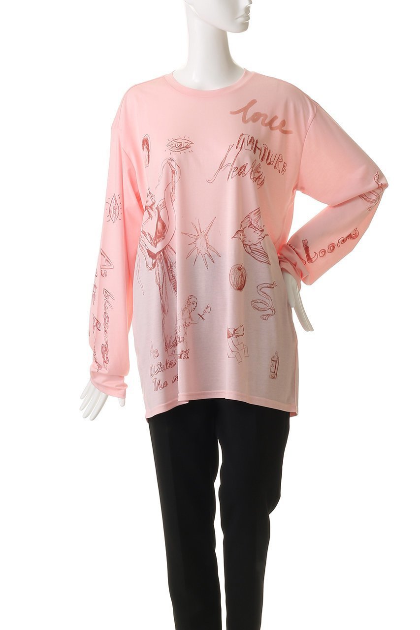 【メゾンスペシャル/MAISON SPECIAL】のDrawing Long Sleeve T-shirt/ドローイングロンTEE 人気、トレンドファッション・服の通販 founy(ファニー)  ファッション Fashion レディースファッション Fashion for Women トップス・カットソー Cut & Sew Tops シャツ・ブラウス・オフィスカジュアル Elegant Blouses & Button-Ups ロングTシャツ・Tシャツ Longline T-Shirts & Tees カットソー・ベーシックTシャツ Cut-and-Sewn Tops / Stretch Tees & Basics カットソー Cut and Sewn Top スリーブ Sleeve, Long Sleeve / Short Sleeve プリント Print, Printed Pattern ロング Long, Long-Length 秋 Autumn other-5|ID: prp329100004626374 ipo3291000000033342390