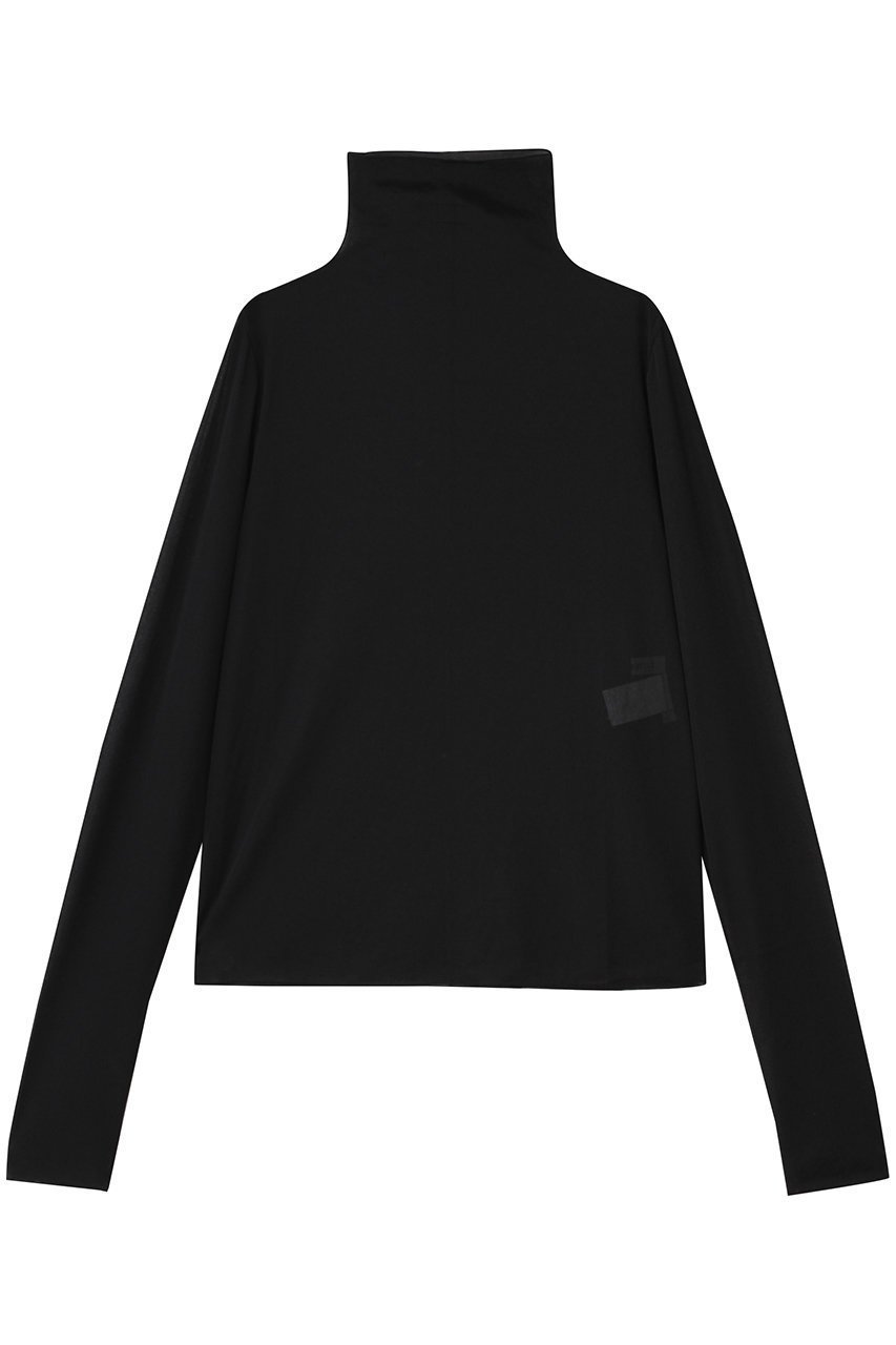 【デパリエ/DEPAREILLE】のシフォンハイネックトップ インテリア・キッズ・メンズ・レディースファッション・服の通販 founy(ファニー) 　ファッション　Fashion　レディースファッション　Fashion for Women　トップス・カットソー　Cut & Sew Tops　シャツ・ブラウス・オフィスカジュアル　Elegant Blouses & Button-Ups　ロングTシャツ・Tシャツ　Longline T-Shirts & Tees　カットソー・ベーシックTシャツ　Cut-and-Sewn Tops / Stretch Tees & Basics　インナー　Innerwear　キャミ　Camisole, Cami Top　シンプル　Simple, Minimal　スリーブ　Sleeve, Long Sleeve / Short Sleeve　タートルネック　Turtleneck, High Neck　トレンド　Trend, Trending Now　ビスチェ　Bustier, Corset Top　ロング　Long, Long-Length　エレガント 上品　Elegant　ブラック|ID: prp329100004626375 ipo3291000000035451772