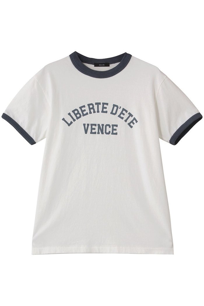 【アルアバイル/allureville】のヴィンテージライクリンガーTシャツ インテリア・キッズ・メンズ・レディースファッション・服の通販 founy(ファニー) https://founy.com/ ファッション Fashion レディースファッション Fashion for Women トップス・カットソー Cut & Sew Tops シャツ・ブラウス・オフィスカジュアル Elegant Blouses & Button-Ups ロングTシャツ・Tシャツ Longline T-Shirts & Tees カットソー・ベーシックTシャツ Cut-and-Sewn Tops / Stretch Tees & Basics ショート Short, Short Length シンプル Simple, Minimal スリーブ Sleeve, Long Sleeve / Short Sleeve デニム Denim, Jeans Material フロント Front, Front Design ヴィンテージ Vintage Style |ID: prp329100004626379 ipo3291000000033244481