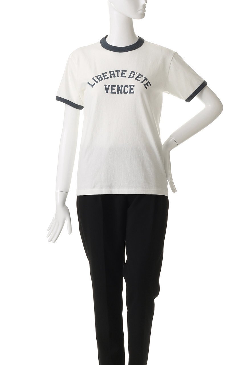 【アルアバイル/allureville】のヴィンテージライクリンガーTシャツ 人気、トレンドファッション・服の通販 founy(ファニー) 　ファッション　Fashion　レディースファッション　Fashion for Women　トップス・カットソー　Cut & Sew Tops　シャツ・ブラウス・オフィスカジュアル　Elegant Blouses & Button-Ups　ロングTシャツ・Tシャツ　Longline T-Shirts & Tees　カットソー・ベーシックTシャツ　Cut-and-Sewn Tops / Stretch Tees & Basics　ショート　Short, Short Length　シンプル　Simple, Minimal　スリーブ　Sleeve, Long Sleeve / Short Sleeve　デニム　Denim, Jeans Material　フロント　Front, Front Design　ヴィンテージ　Vintage Style　新作・新入荷　New Arrivals / New In　other-2|ID: prp329100004626379 ipo3291000000033244485