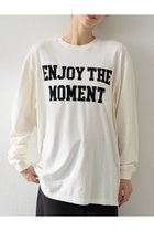【ウィムガゼット/Whim Gazette】のフロッキープリントロングTシャツ オフホワイト|ID:prp329100004626381
