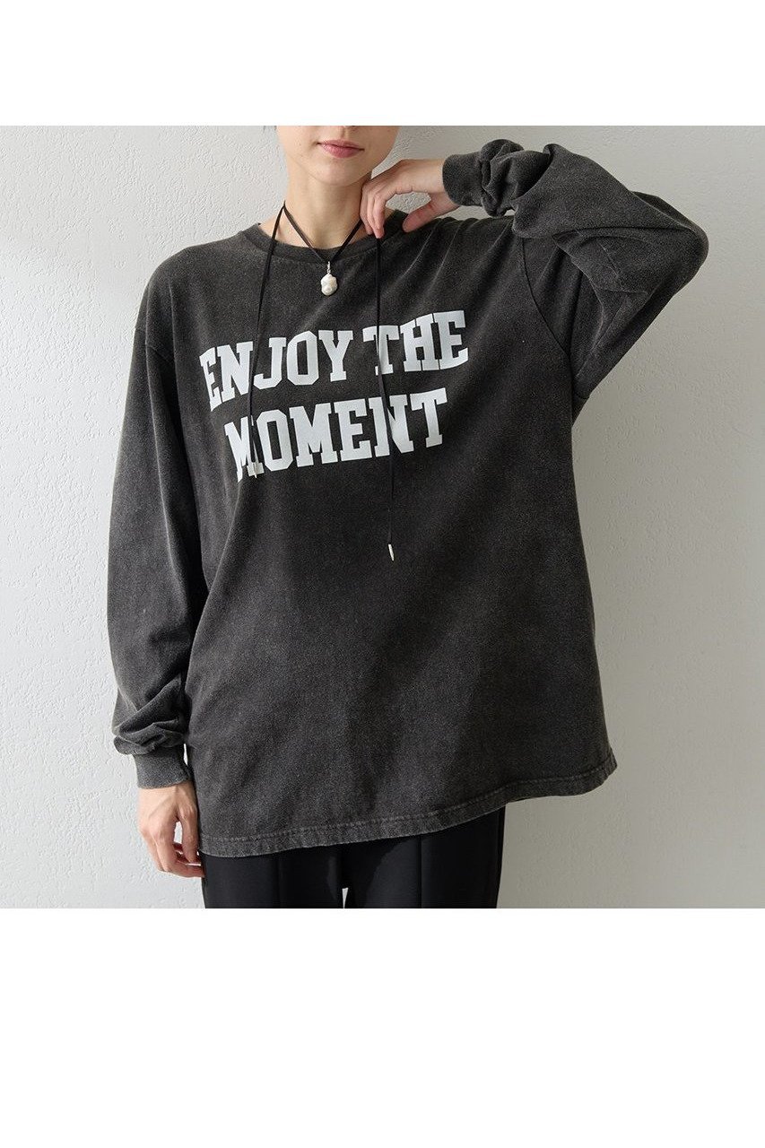 【ウィムガゼット/Whim Gazette】のフロッキープリントロングTシャツ インテリア・キッズ・メンズ・レディースファッション・服の通販 founy(ファニー) 　ファッション　Fashion　レディースファッション　Fashion for Women　トップス・カットソー　Cut & Sew Tops　シャツ・ブラウス・オフィスカジュアル　Elegant Blouses & Button-Ups　ロングTシャツ・Tシャツ　Longline T-Shirts & Tees　カットソー・ベーシックTシャツ　Cut-and-Sewn Tops / Stretch Tees & Basics　2025年　2025　2025-2026秋冬・A/W　Autumn/Winter 2025–26 AW25–26　インナー　Innerwear　カットソー　Cut and Sewn Top　ジャケット　Jacket, Outerwear　スリーブ　Sleeve, Long Sleeve / Short Sleeve　トレンド　Trend, Trending Now　ロング　Long, Long-Length　エレガント 上品　Elegant　A/W・秋冬　Autumn/Winter　ブラック|ID: prp329100004626381 ipo3291000000033244495