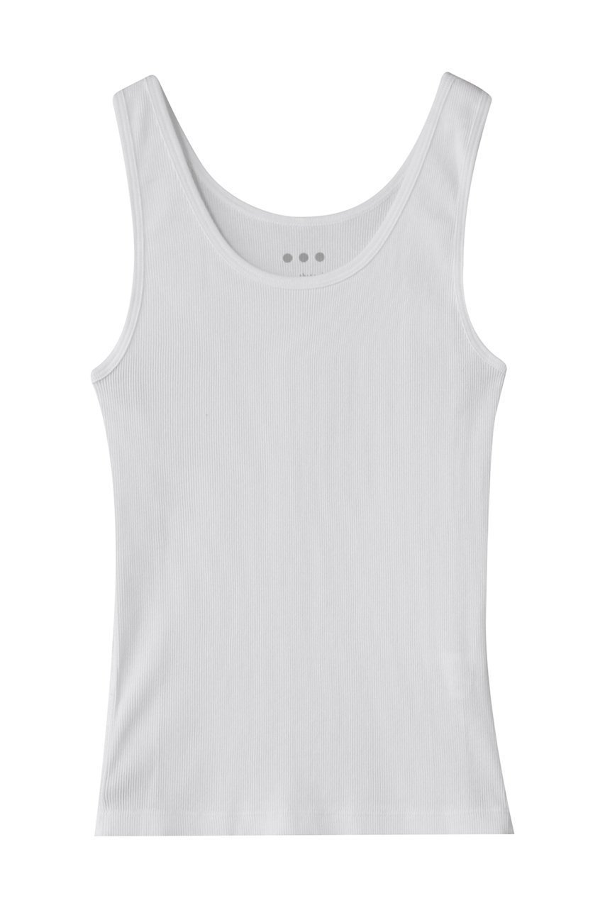 【スリー ドッツ/three dots】のリブタンクトップ インテリア・キッズ・メンズ・レディースファッション・服の通販 founy(ファニー) 　ファッション　Fashion　レディースファッション　Fashion for Women　トップス・カットソー　Cut & Sew Tops　キャミソール&ノースリーブ　Camisoles & Sleeveless Tops　シャツ・ブラウス・オフィスカジュアル　Elegant Blouses & Button-Ups　ロングTシャツ・Tシャツ　Longline T-Shirts & Tees　カットソー・ベーシックTシャツ　Cut-and-Sewn Tops / Stretch Tees & Basics　インナー　Innerwear　キャミソール　Camisole, Spaghetti Strap Top　シンプル　Simple, Minimal　ジャケット　Jacket, Outerwear　タンク　Tank Top, Sleeveless Top　バランス　Balance, Style Balance　フィット　Fit, Slim Fit　ロング　Long, Long-Length　新作・新入荷　New Arrivals / New In　ホワイト|ID: prp329100004626382 ipo3291000000033244507