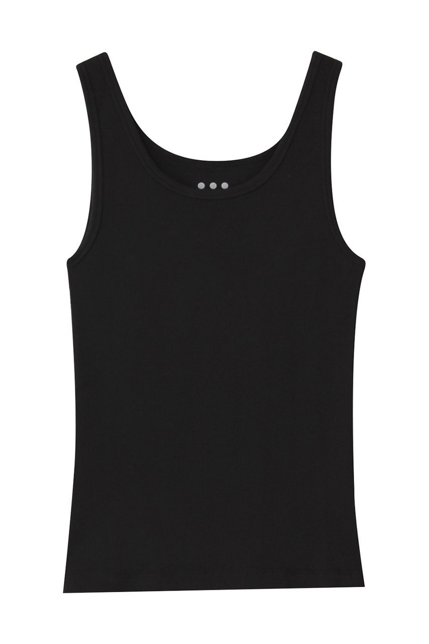 【スリー ドッツ/three dots】のリブタンクトップ インテリア・キッズ・メンズ・レディースファッション・服の通販 founy(ファニー) 　ファッション　Fashion　レディースファッション　Fashion for Women　トップス・カットソー　Cut & Sew Tops　キャミソール&ノースリーブ　Camisoles & Sleeveless Tops　シャツ・ブラウス・オフィスカジュアル　Elegant Blouses & Button-Ups　ロングTシャツ・Tシャツ　Longline T-Shirts & Tees　カットソー・ベーシックTシャツ　Cut-and-Sewn Tops / Stretch Tees & Basics　インナー　Innerwear　キャミソール　Camisole, Spaghetti Strap Top　シンプル　Simple, Minimal　ジャケット　Jacket, Outerwear　タンク　Tank Top, Sleeveless Top　バランス　Balance, Style Balance　フィット　Fit, Slim Fit　ロング　Long, Long-Length　新作・新入荷　New Arrivals / New In　ブラック|ID: prp329100004626382 ipo3291000000033244508