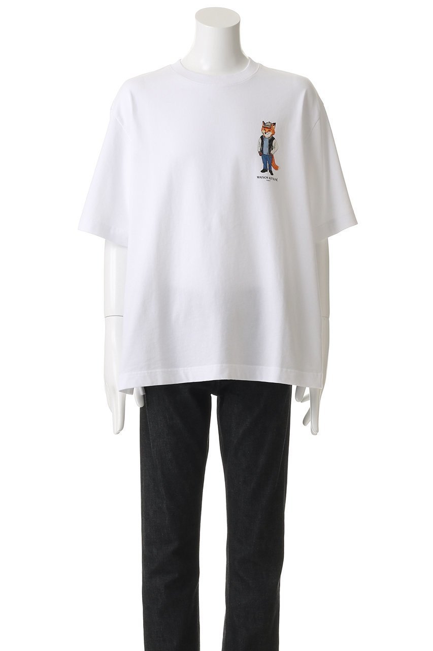 【メゾン キツネ/MAISON KITSUNE / MEN】の【MEN】DRESSED FOX オーバーサイズ Tシャツ 人気、トレンドファッション・服の通販 founy(ファニー) 　ファッション　Fashion　メンズファッション　Fashion for Men　トップス・カットソー　Cut & Sew Tops　メンズシャツ　Shirts　2025年　2025　2025-2026秋冬・A/W　Autumn/Winter 2025–26 AW25–26　ショート　Short, Short Length　スリーブ　Sleeve, Long Sleeve / Short Sleeve　フォックス　Fox, Fox Fur　ボトム　Bottoms, Lower Wear　A/W・秋冬　Autumn/Winter　other-2|ID: prp329100004626386 ipo3291000000033244547