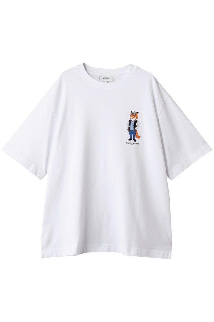 【メゾン キツネ/MAISON KITSUNE / MEN】の【MEN】DRESSED FOX オーバーサイズ Tシャツ インテリア・キッズ・メンズ・レディースファッション・服の通販 founy(ファニー) https://founy.com/ ファッション Fashion メンズファッション Fashion for Men トップス・カットソー Cut & Sew Tops メンズシャツ Shirts ショート Short, Short Length スリーブ Sleeve, Long Sleeve / Short Sleeve フォックス Fox, Fox Fur ボトム Bottoms, Lower Wear |ID: prp329100004626386 ipo3291000000035663968