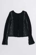 【メゾンスペシャル/MAISON SPECIAL】のLace Tops/レーストップス 人気、トレンドファッション・服の通販 founy(ファニー) ファッション Fashion レディースファッション Fashion for Women トップス・カットソー Cut & Sew Tops シャツ・ブラウス・オフィスカジュアル Elegant Blouses & Button-Ups ロングTシャツ・Tシャツ Longline T-Shirts & Tees カットソー・ベーシックTシャツ Cut-and-Sewn Tops / Stretch Tees & Basics ストレッチ Stretch, Stretchy Fabric スリーブ Sleeve, Long Sleeve / Short Sleeve パターン Pattern, Design Print フィット Fit, Slim Fit フェミニン Feminine, Girly レース Lace, Lace Fabric ロング Long, Long-Length A/W・秋冬 Autumn/Winter 2025年 2025 2025-2026秋冬・A/W Autumn/Winter 2025–26 AW25–26 thumbnail BLK(ブラック)|ID: prp329100004626388 ipo3291000000033244564