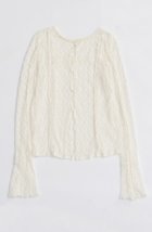 【メゾンスペシャル/MAISON SPECIAL】のLace Tops/レーストップス 人気、トレンドファッション・服の通販 founy(ファニー) ファッション Fashion レディースファッション Fashion for Women トップス・カットソー Cut & Sew Tops シャツ・ブラウス・オフィスカジュアル Elegant Blouses & Button-Ups ロングTシャツ・Tシャツ Longline T-Shirts & Tees カットソー・ベーシックTシャツ Cut-and-Sewn Tops / Stretch Tees & Basics ストレッチ Stretch, Stretchy Fabric スリーブ Sleeve, Long Sleeve / Short Sleeve パターン Pattern, Design Print フィット Fit, Slim Fit フェミニン Feminine, Girly レース Lace, Lace Fabric ロング Long, Long-Length A/W・秋冬 Autumn/Winter 2025年 2025 2025-2026秋冬・A/W Autumn/Winter 2025–26 AW25–26 thumbnail WHT(ホワイト)|ID: prp329100004626388 ipo3291000000033244572