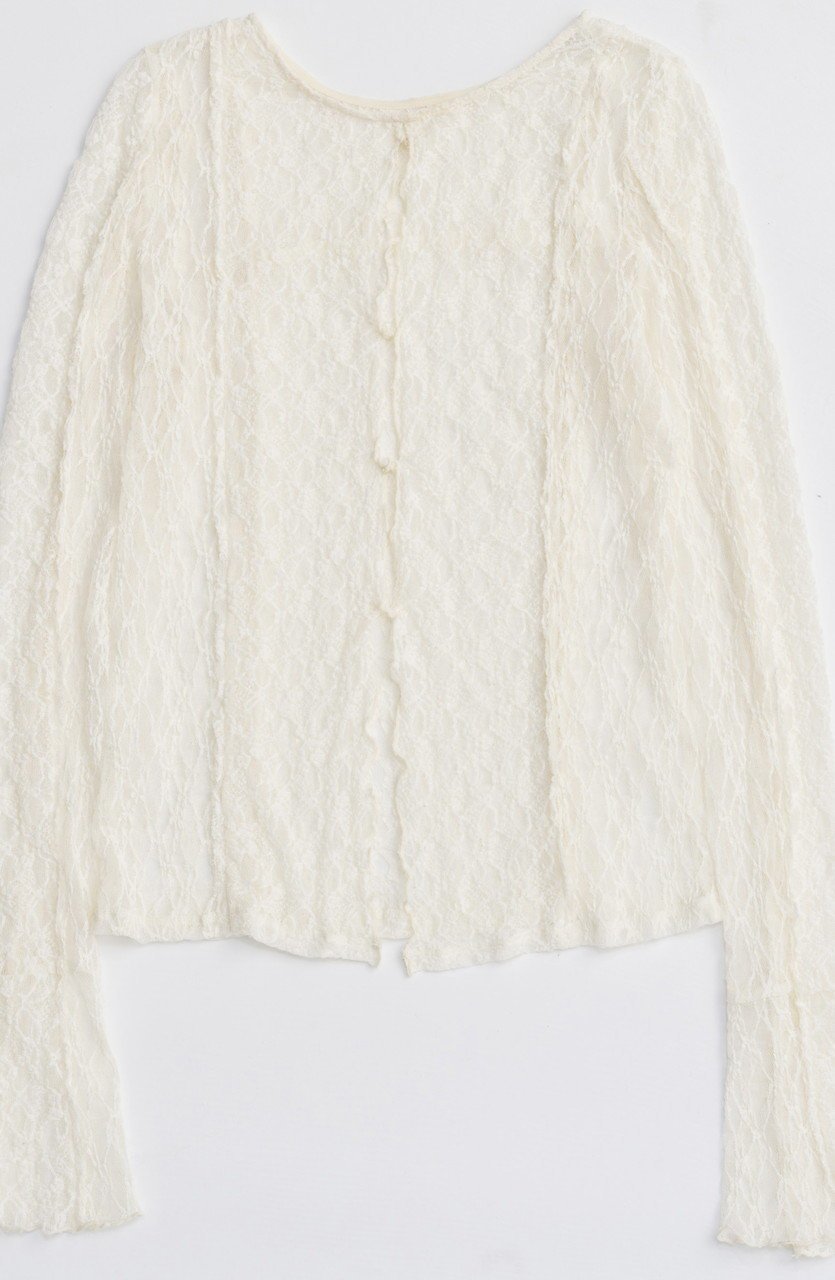 【メゾンスペシャル/MAISON SPECIAL】のLace Tops/レーストップス 人気、トレンドファッション・服の通販 founy(ファニー) 　ファッション　Fashion　レディースファッション　Fashion for Women　トップス・カットソー　Cut & Sew Tops　シャツ・ブラウス・オフィスカジュアル　Elegant Blouses & Button-Ups　ロングTシャツ・Tシャツ　Longline T-Shirts & Tees　カットソー・ベーシックTシャツ　Cut-and-Sewn Tops / Stretch Tees & Basics　ストレッチ　Stretch, Stretchy Fabric　スリーブ　Sleeve, Long Sleeve / Short Sleeve　パターン　Pattern, Design Print　フィット　Fit, Slim Fit　フェミニン　Feminine, Girly　レース　Lace, Lace Fabric　ロング　Long, Long-Length　A/W・秋冬　Autumn/Winter　2025年　2025　2025-2026秋冬・A/W　Autumn/Winter 2025–26 AW25–26　other-2|ID: prp329100004626388 ipo3291000000033244573