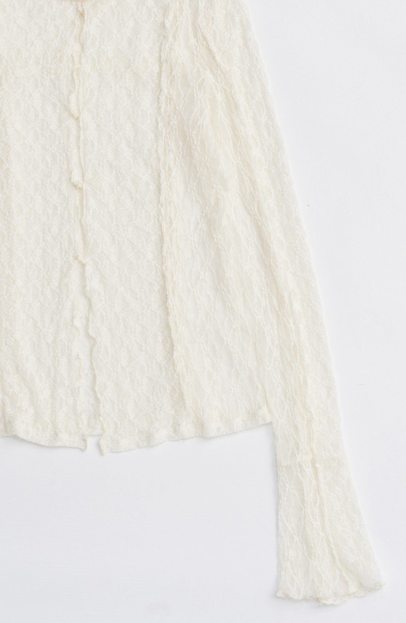 【メゾンスペシャル/MAISON SPECIAL】のLace Tops/レーストップス 人気、トレンドファッション・服の通販 founy(ファニー) 　ファッション　Fashion　レディースファッション　Fashion for Women　トップス・カットソー　Cut & Sew Tops　シャツ・ブラウス・オフィスカジュアル　Elegant Blouses & Button-Ups　ロングTシャツ・Tシャツ　Longline T-Shirts & Tees　カットソー・ベーシックTシャツ　Cut-and-Sewn Tops / Stretch Tees & Basics　ストレッチ　Stretch, Stretchy Fabric　スリーブ　Sleeve, Long Sleeve / Short Sleeve　パターン　Pattern, Design Print　フィット　Fit, Slim Fit　フェミニン　Feminine, Girly　レース　Lace, Lace Fabric　ロング　Long, Long-Length　A/W・秋冬　Autumn/Winter　2025年　2025　2025-2026秋冬・A/W　Autumn/Winter 2025–26 AW25–26　other-3|ID: prp329100004626388 ipo3291000000033244574